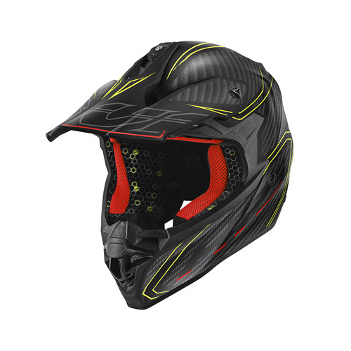 Givi H601 Full Face MX Helmet black neon Large only Holeshot Motorcycles