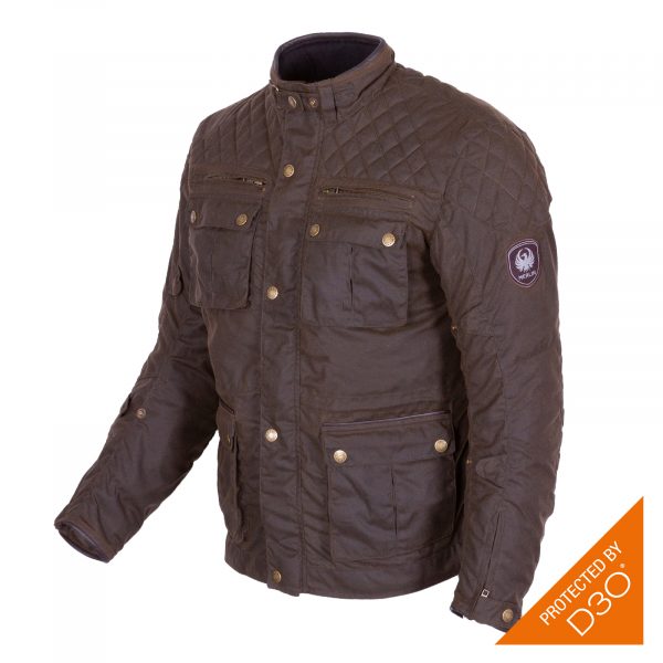 Merlin Edale Techwax Jacket Brown – Holeshot Motorcycles