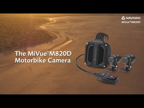 Navman MiVue 820D Motorcycle Dash Cam - Front & Rear Cameras