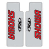 FX02-8515 - FX Clear Upper Fork Graphics Showa Red
