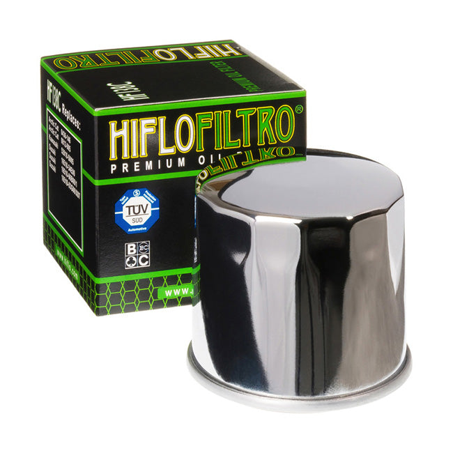 Hiflo HF138C Oil Filter - chrome